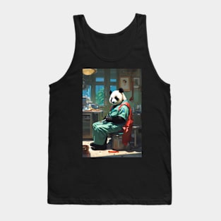 Cute Surgeon panda Tank Top